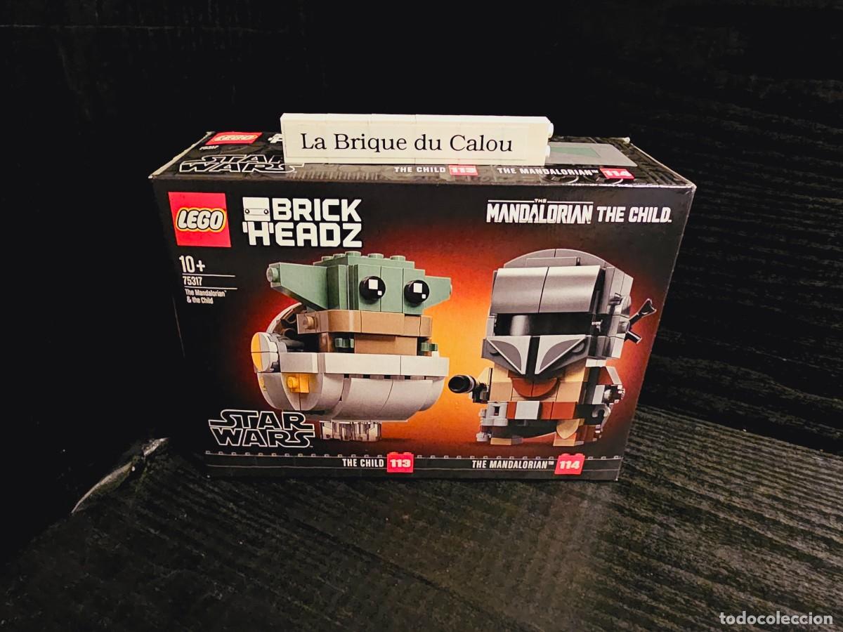 Juegos construcci&oacute;n - LEGO: LEGO 75317 BrickHeadz Mandalorian Grogu Star Wars Nuevo Precintado Descatalogado