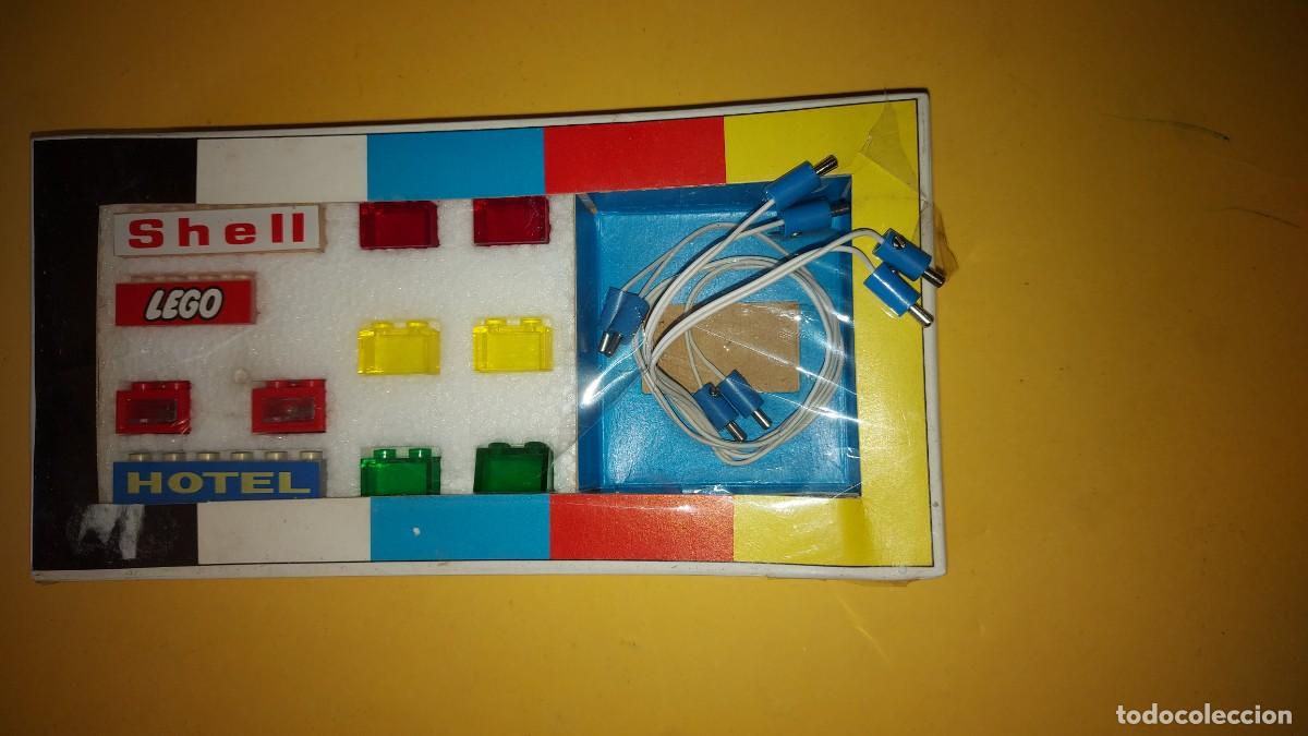 Juegos construcci&oacute;n - LEGO: LEGO 995, LADRILLOS DE ILUMINACION CON FILTROS DE COLOR, A&Ntilde;OS 1969