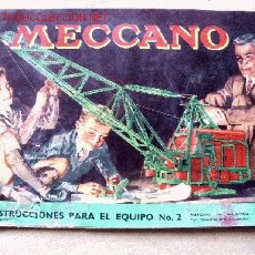 Juegos construcción - Meccano: MECCANO Nº 2 - MANUAL DE INSTRUCCIONES ORIGINAL - AÑOS 50