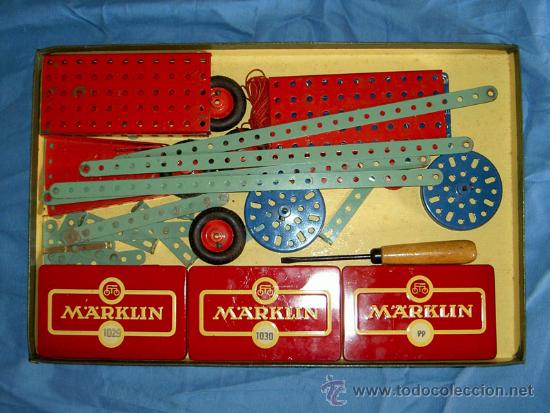 Juegos construcci&oacute;n - Meccano: ANTIGUO MECANO MARKLIN MODELO 1030 - Foto 9