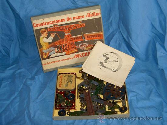 Juegos construcci&oacute;n - Meccano: ANTIGUO MECANO MARCA HELLER - Foto 4