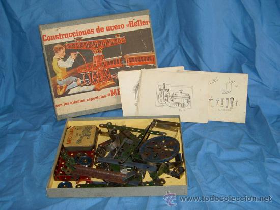 Juegos construcci&oacute;n - Meccano: ANTIGUO MECANO MARCA HELLER - Foto 9