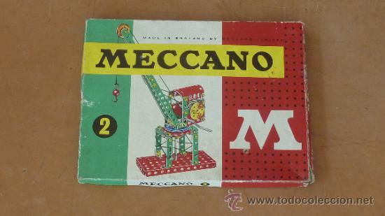 Juegos construcci&oacute;n - Meccano: Antiguo meccano num 2 en ingles. Completo. - Foto 2