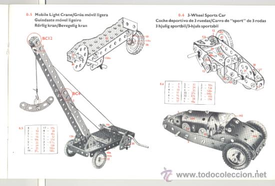 Juegos construcci&oacute;n - Meccano: LIBRO DE MODELOS PARA LOS EQUIPOS 0-1  DE MECCANO - Foto 2