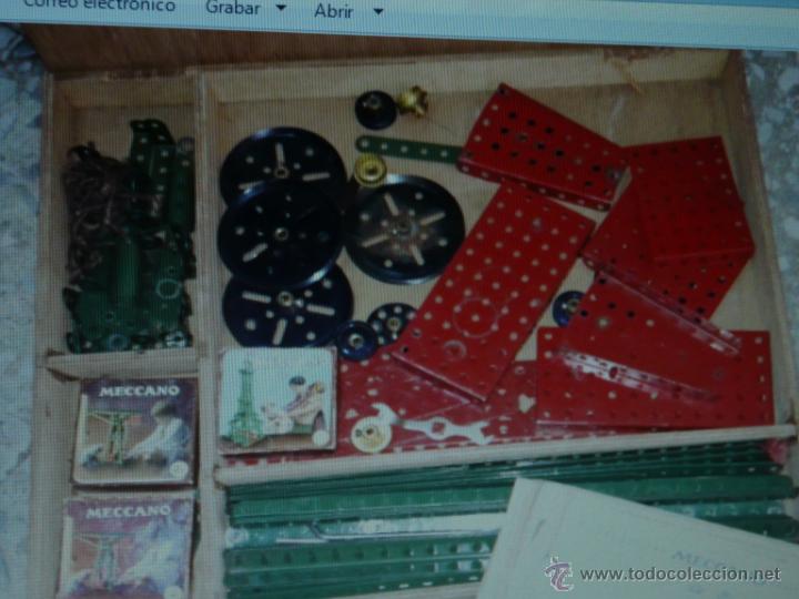 Juegos construcci&oacute;n - Meccano: ACCESORIOS MECCANO EN CAJA MADERA - Foto 1