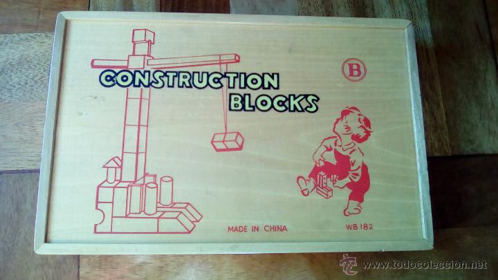 Juegos construcci&oacute;n - Meccano: CAJA CON PIEZAS DE MADERA PARA CONSTRUCCION - Foto 1
