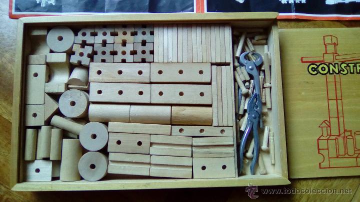 Juegos construcci&oacute;n - Meccano: CAJA CON PIEZAS DE MADERA PARA CONSTRUCCION - Foto 2