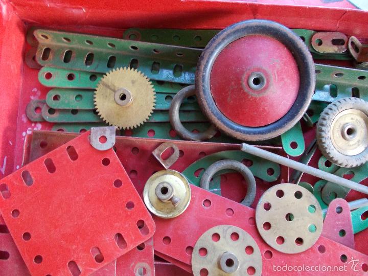 Juegos construcci&oacute;n - Meccano: Meccano n&ordm;4 antiguo ingl&eacute;s - Foto 5