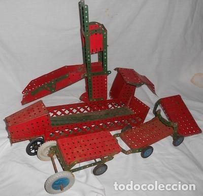 Juegos construcci&oacute;n - Meccano: LOTE DE PIEZAS MECCANO - Foto 1
