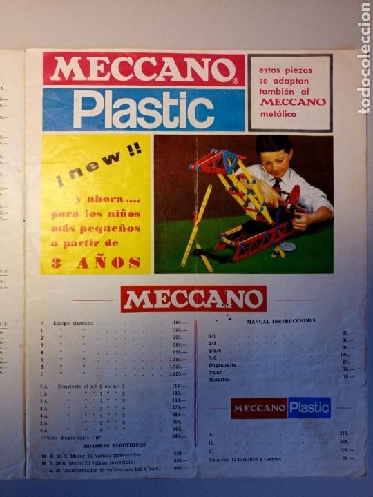 Juegos construcci&oacute;n - Meccano: Tarifa catalogo Meccano 1968 - Foto 4