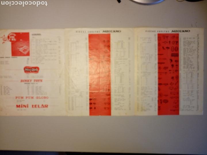 Juegos construcci&oacute;n - Meccano: Tarifa catalogo Meccano 1968 - Foto 6