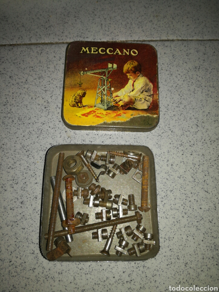 Juegos construcci&oacute;n - Meccano: Antigua caja meccano - Foto 2