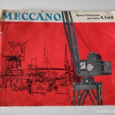 Juegos construcción - Meccano: MANUAL DE INSTRUCCIONES MECCANO 4, 5 Y 6. ENVÍO ORDINARIO INCLUIDO. Lote 191689415