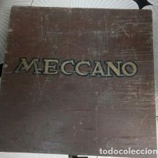 Juegos construcción - Meccano: MECCANO.LTD.1908.MADE IN ENGLAND.BY HORNBY.GRAN CAJA MADERA ORIGINAL.MAS 450 PIEZAS DE VARIAS EPOCAS. Lote 204450751