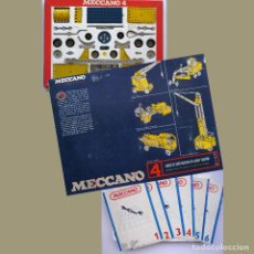 Juegos construcción - Meccano: MECCANO 4 EXIN AÑOS 70 + 6 MANUALES + PIEZAS OTRAS VERSIONES