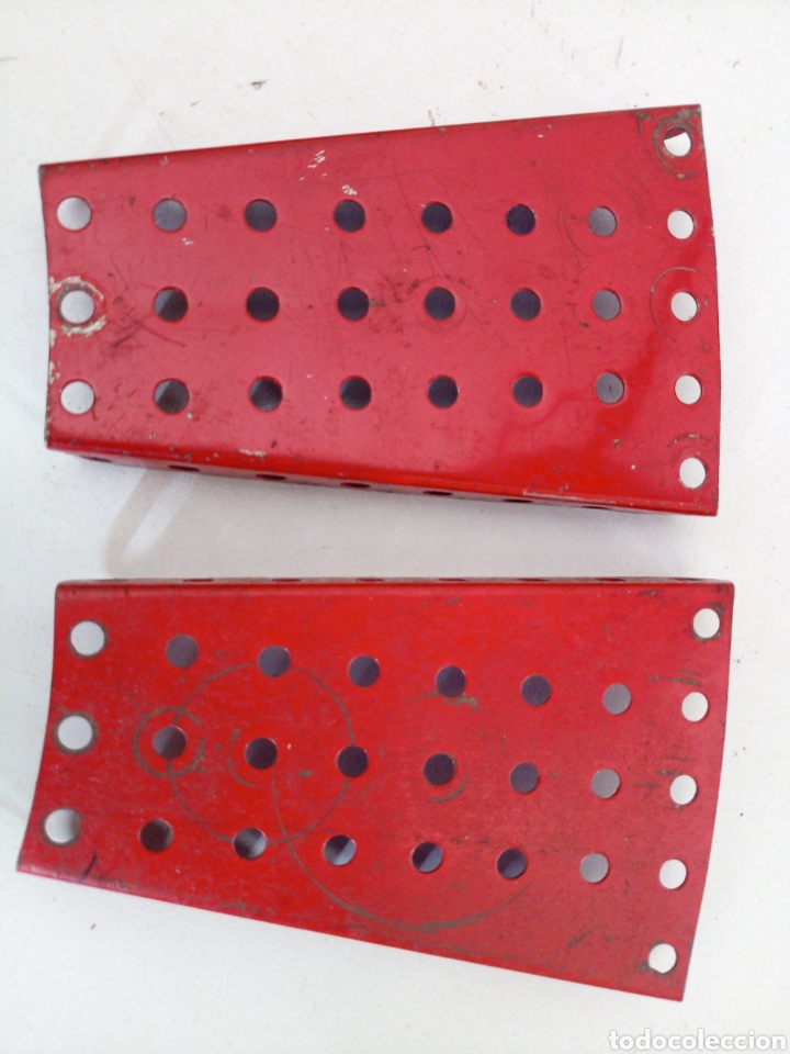 Juegos construcci&oacute;n - Meccano: 2 sectores meccano pieza original 54 - Foto 1