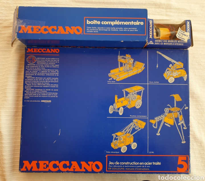 meccano 5 antiguo años 70 con motor - Acheter Jeux de construction Meccano  anciens sur todocoleccion