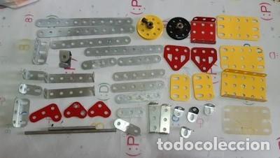 Juegos construcci&oacute;n - Meccano: LOTE DE PIEZAS MECCANO - Foto 1