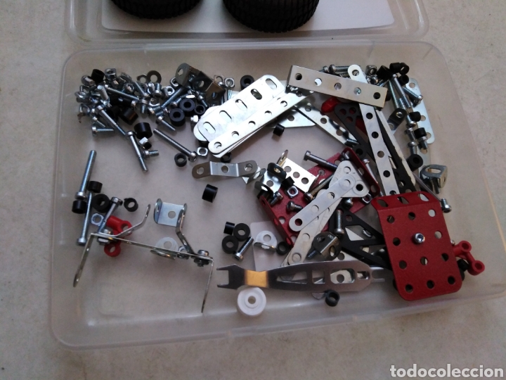 Juegos construcci&oacute;n - Meccano: Lote de piezas de meccano - Foto 3