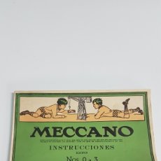 Juegos construcción - Meccano: MECCANO INSTRUCCIONES N°0 A 3 DE 192 PAGINAS. Lote 251950505