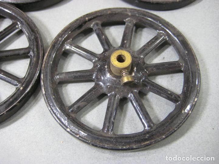 Juegos construcci&oacute;n - Meccano: 4 RUEDAS MECCANO AZULES - Foto 2