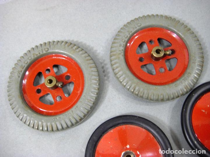 Juegos construcci&oacute;n - Meccano: LOTE DERUEDAS DE MECCANO - Foto 2