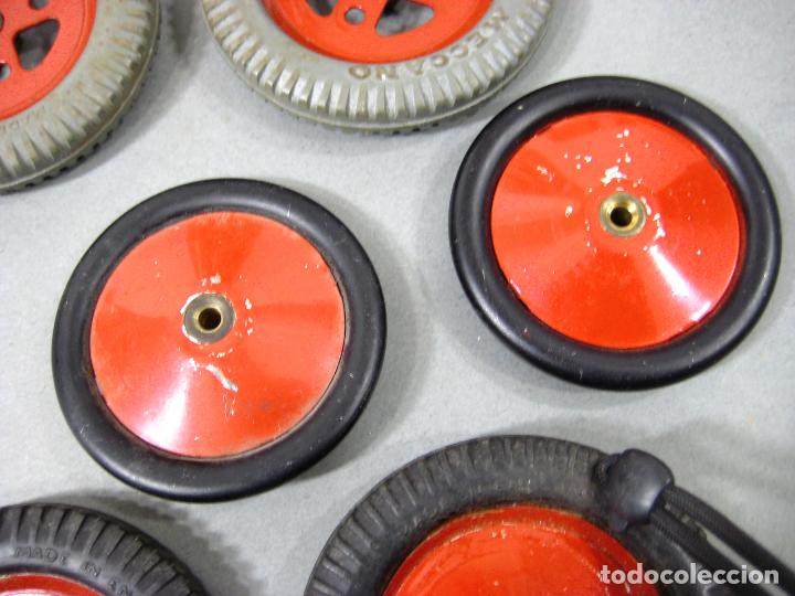 Juegos construcci&oacute;n - Meccano: LOTE DERUEDAS DE MECCANO - Foto 4