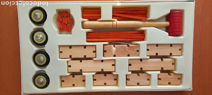 Juegos construcci&oacute;n - Meccano: Antiguo meccano chino en madera - Foto 3