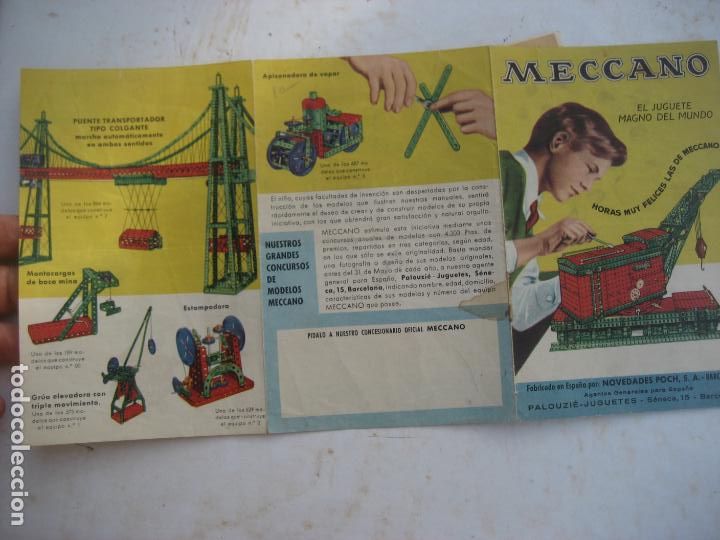 Juegos construcci&oacute;n - Meccano: Meccano. Triptico catalogo, modelos y precios. - Foto 2