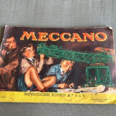 Juegos construcción - Meccano: MECCANO CATALOGO INSTRUCCIONES MONTAJE 1958. Lote 353168804