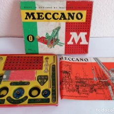 Juegos construcción - Meccano: CAJA MECCANO 0 * ENGLAND POCH (JUGUETE ANTIGUO) CON # INSTRUCCIONES. Lote 357906390