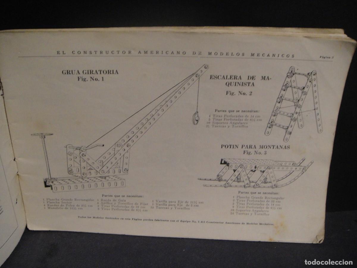 Juegos construcci&oacute;n - Meccano: manual de instrucciones - el constructor americano de modelos mecanicos - Foto 3