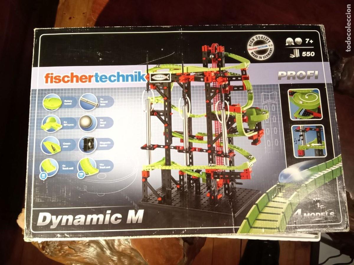 Juegos construcci&oacute;n - Meccano: Fischer Technik DINAMIC M - 4 MODELS - 550 PIEZAS - LIBRO DE INSTRUCCIONES - Foto 1