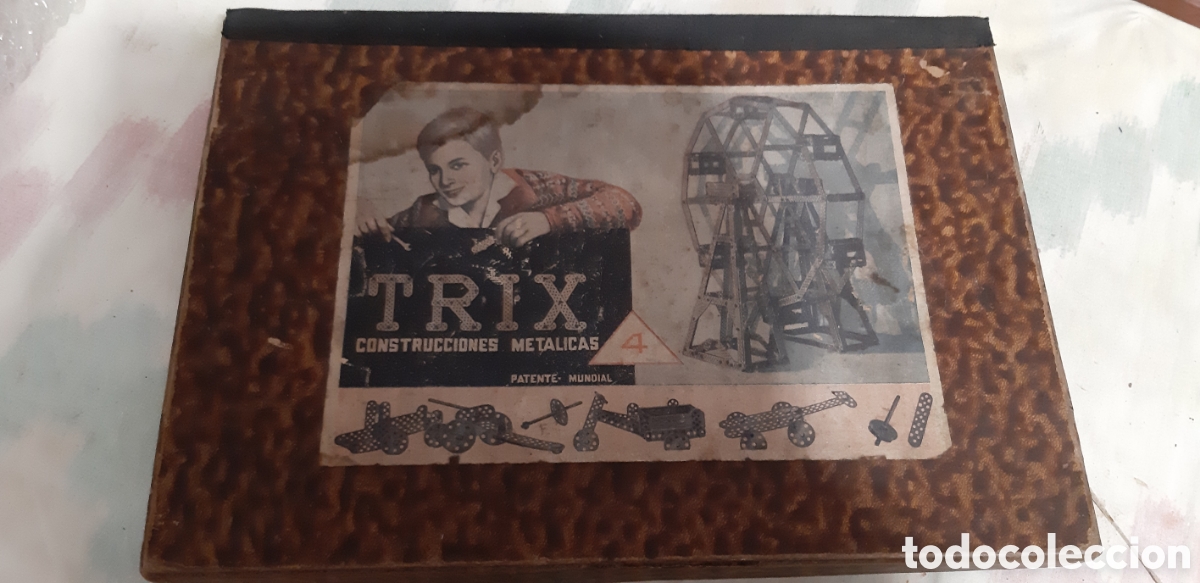 Juegos construcción - Meccano: TRIX caja vacia (construcciones metálicas 4)