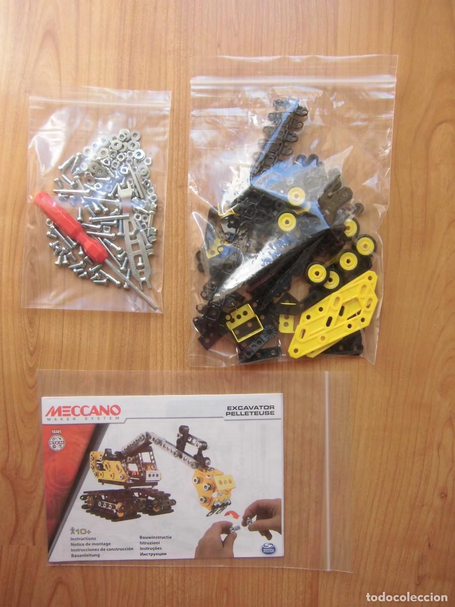 Juegos construcci&oacute;n - Meccano: MECCANO MAKER SYSTEM EXCAVATOR PELLETEUSE - Foto 4