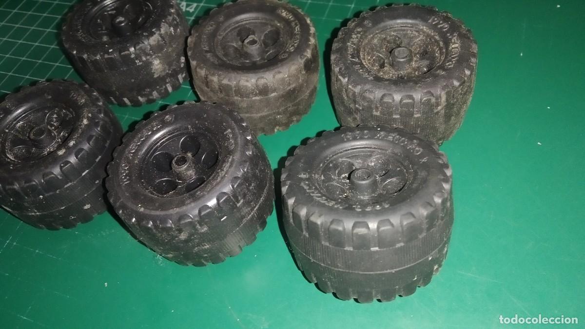 Juegos construcci&oacute;n - Meccano: Meccano. Lote 6 Ruedas - Foto 4