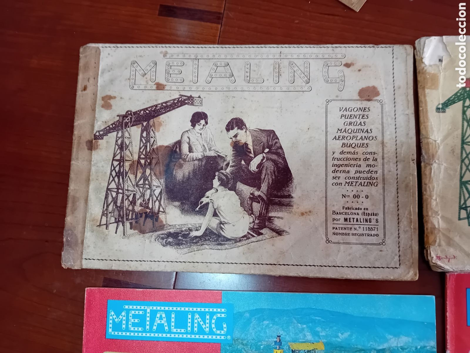 Juegos construcci&oacute;n - Meccano: Lote de 7 catalogos Metaling - Foto 2
