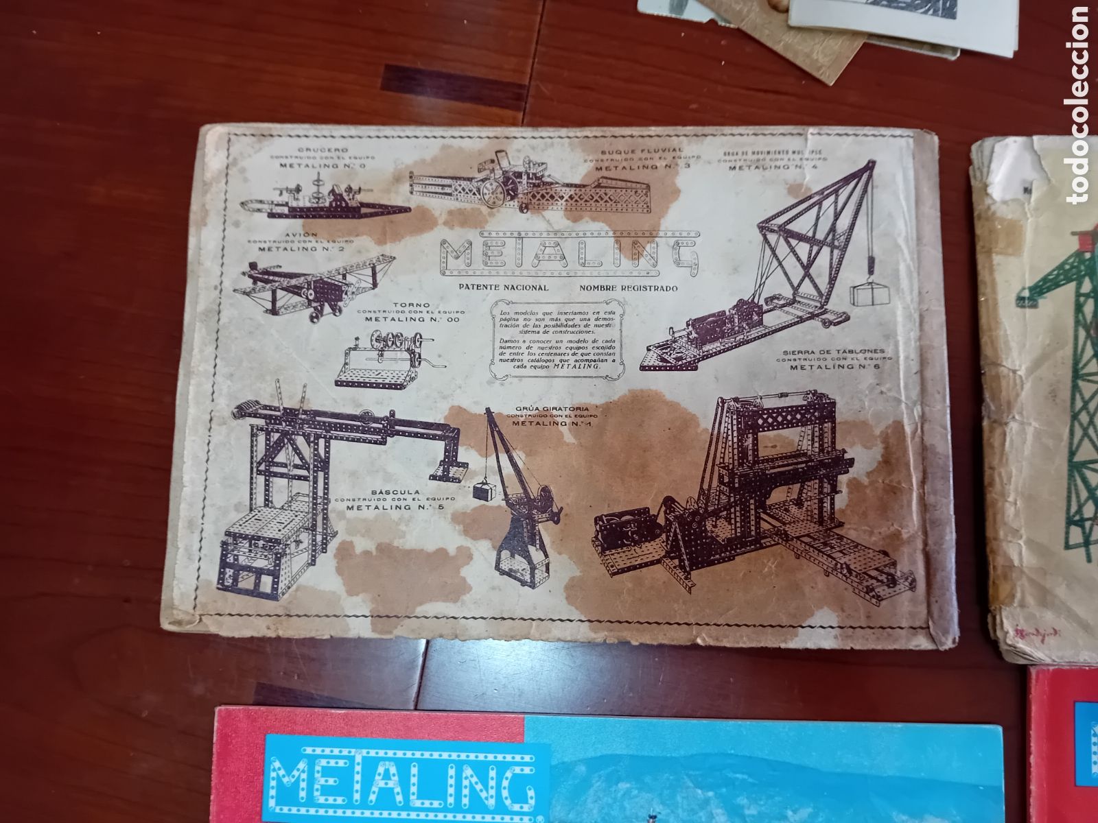 Juegos construcci&oacute;n - Meccano: Lote de 7 catalogos Metaling - Foto 3