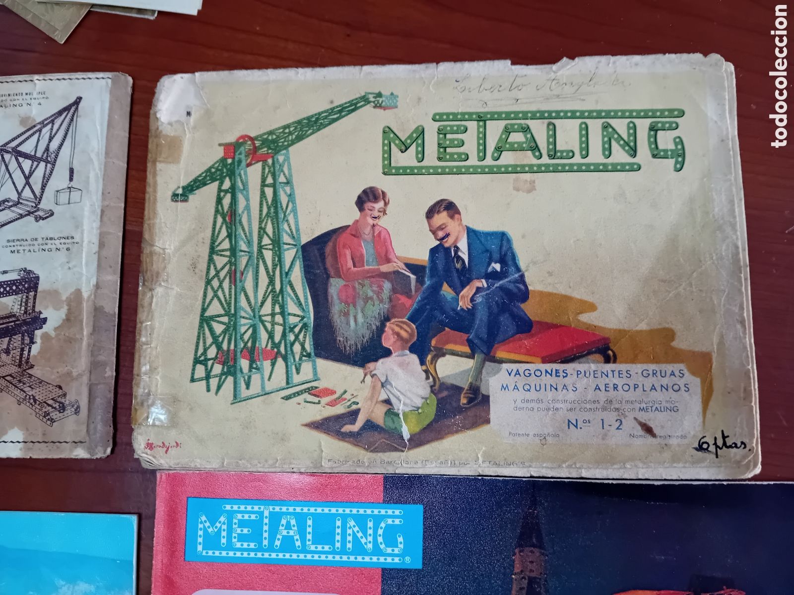 Juegos construcci&oacute;n - Meccano: Lote de 7 catalogos Metaling - Foto 4