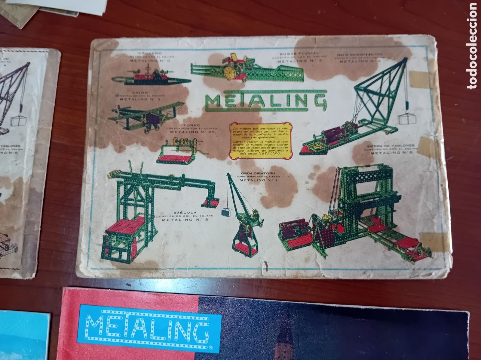 Juegos construcci&oacute;n - Meccano: Lote de 7 catalogos Metaling - Foto 5