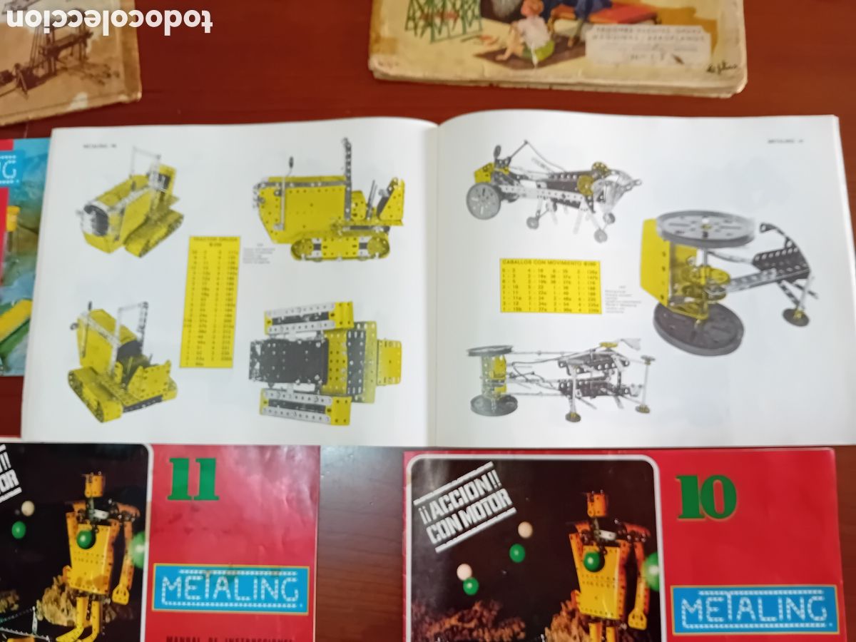 Juegos construcci&oacute;n - Meccano: Lote de 7 catalogos Metaling - Foto 17