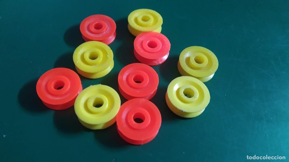 Juegos construcci&oacute;n - Meccano: Meccano. 10 poleas plastico - Foto 3