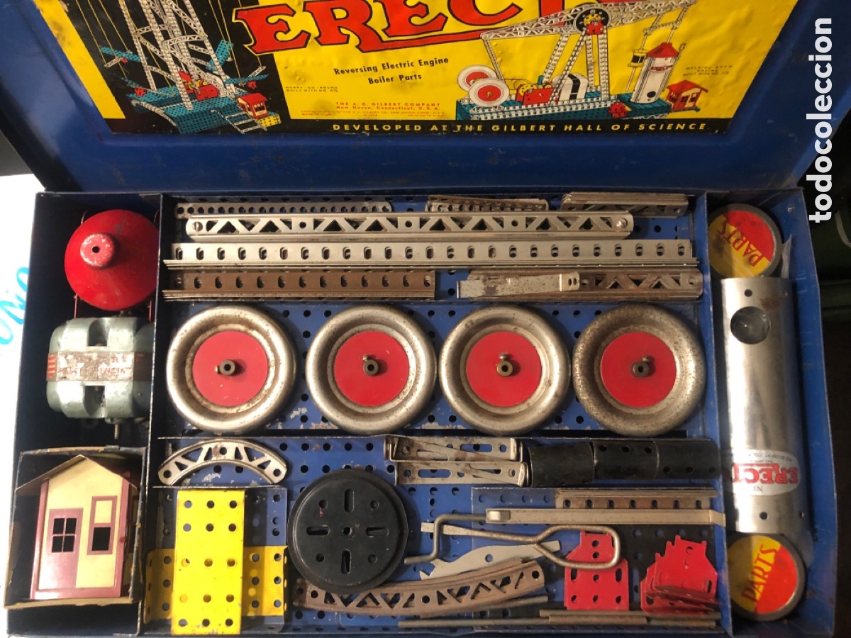 Juegos construcci&oacute;n - Meccano: Antiguo Meccano Gilbert the New Erector - Foto 7