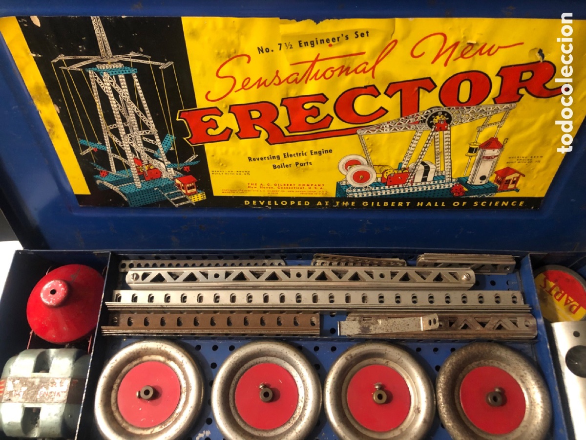 Juegos construcci&oacute;n - Meccano: Antiguo Meccano Gilbert the New Erector - Foto 8