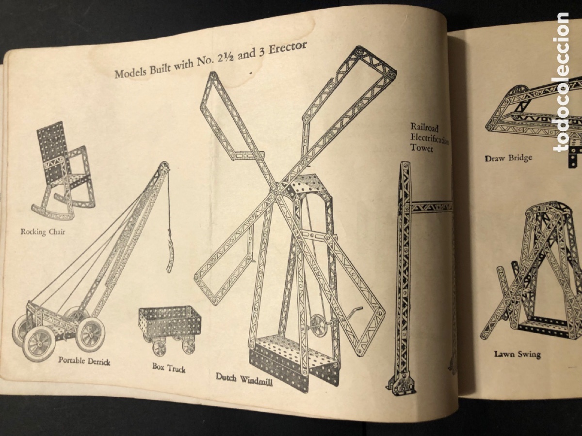 Juegos construcci&oacute;n - Meccano: Antiguo Meccano Gilbert the New Erector - Foto 19