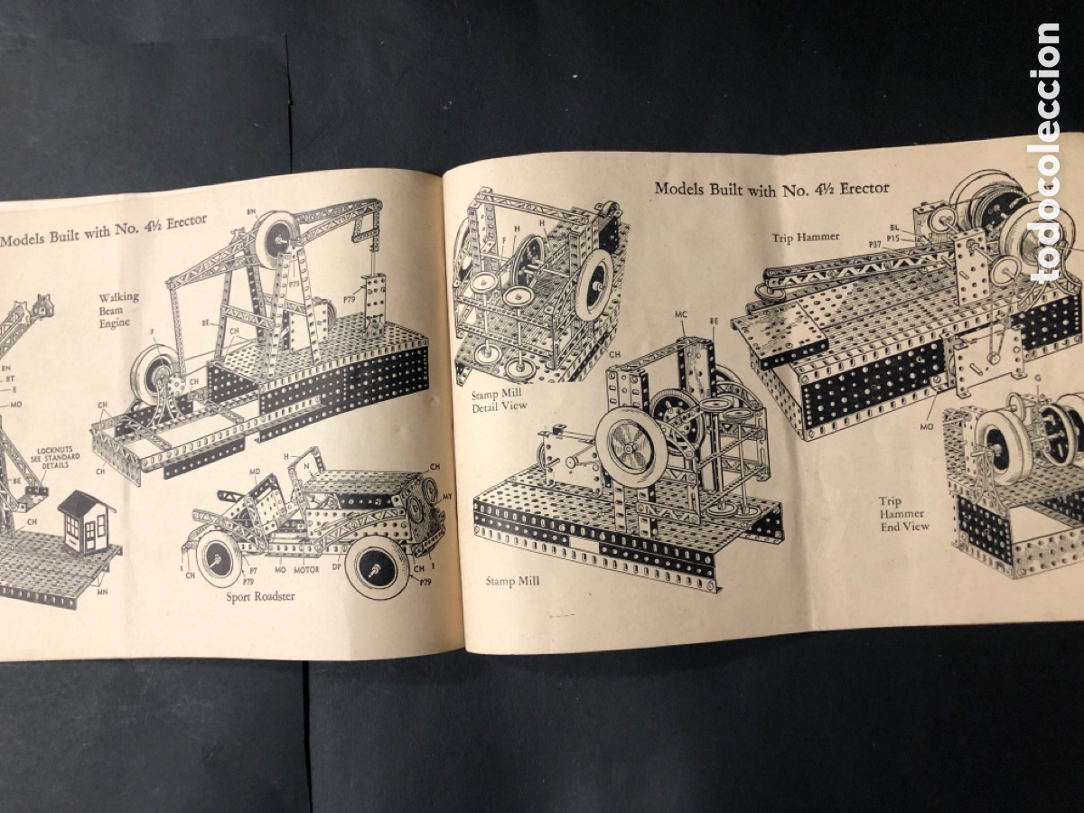 Juegos construcci&oacute;n - Meccano: Antiguo Meccano Gilbert the New Erector - Foto 29