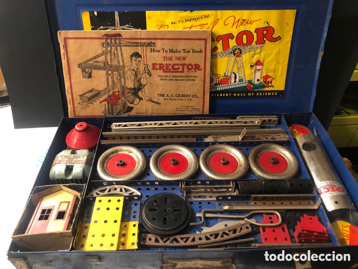 Juegos construcci&oacute;n - Meccano: Antiguo Meccano Gilbert the New Erector - Foto 1