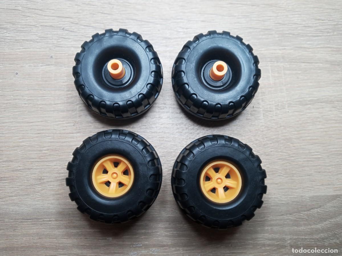 Juegos construcci&oacute;n - Meccano: 4 ruedas para mecano - Foto 1