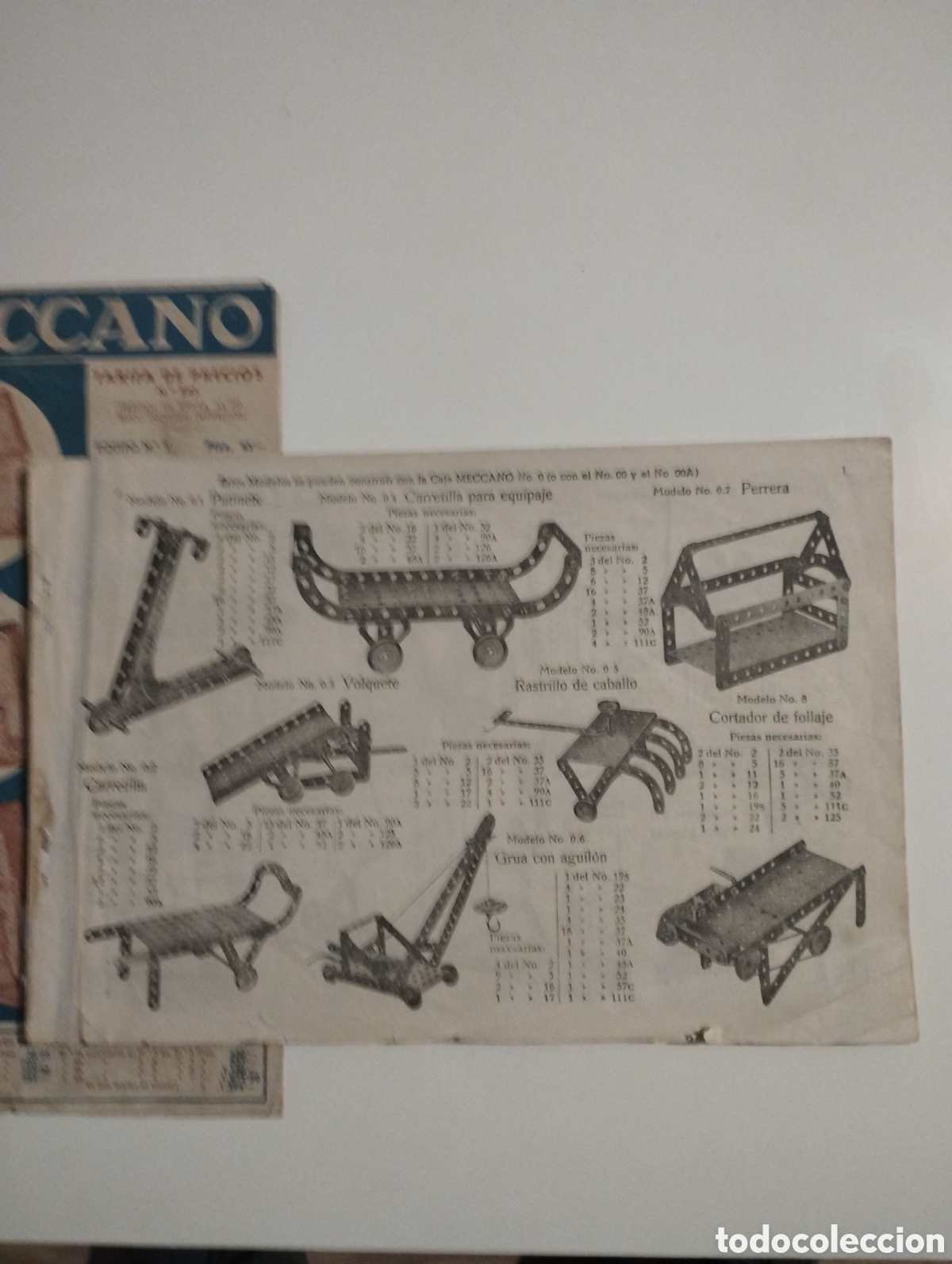 Juegos construcci&oacute;n - Meccano: Catalogo mecano a&ntilde;os 30 - Foto 2