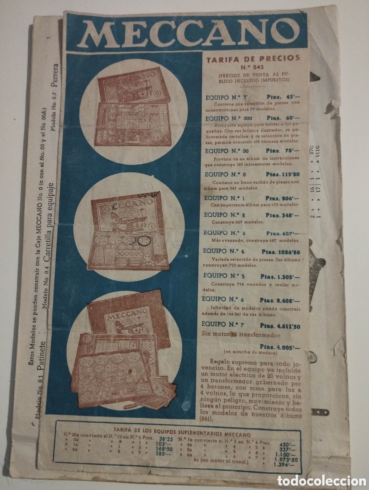 Juegos construcci&oacute;n - Meccano: Catalogo mecano a&ntilde;os 30 - Foto 4